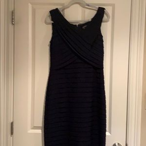 Sleeveless Navy Blue Adrianna Papell Dress